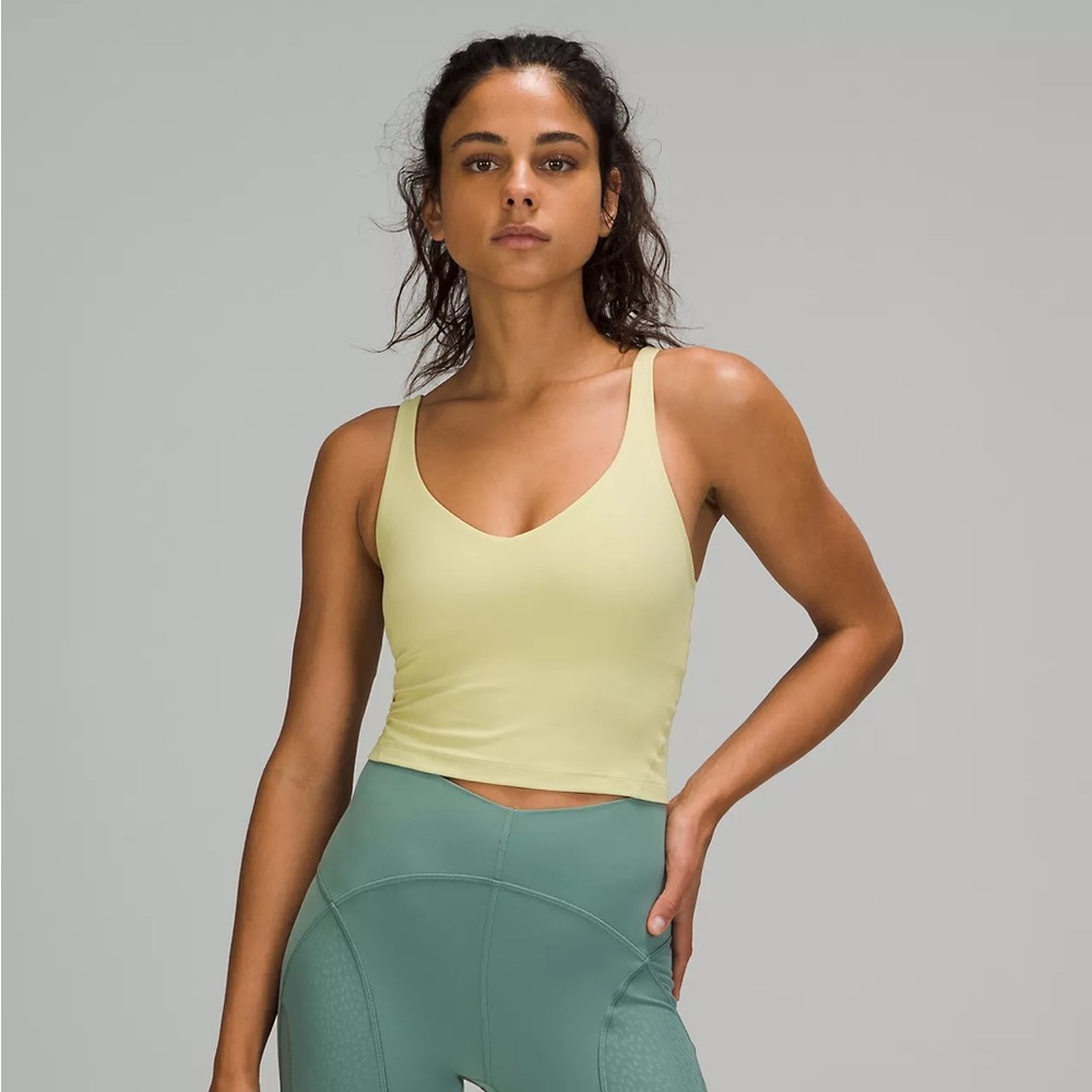 Lululemon Align Cropped Tank Top | Size 14 | Dew (Lime) Green